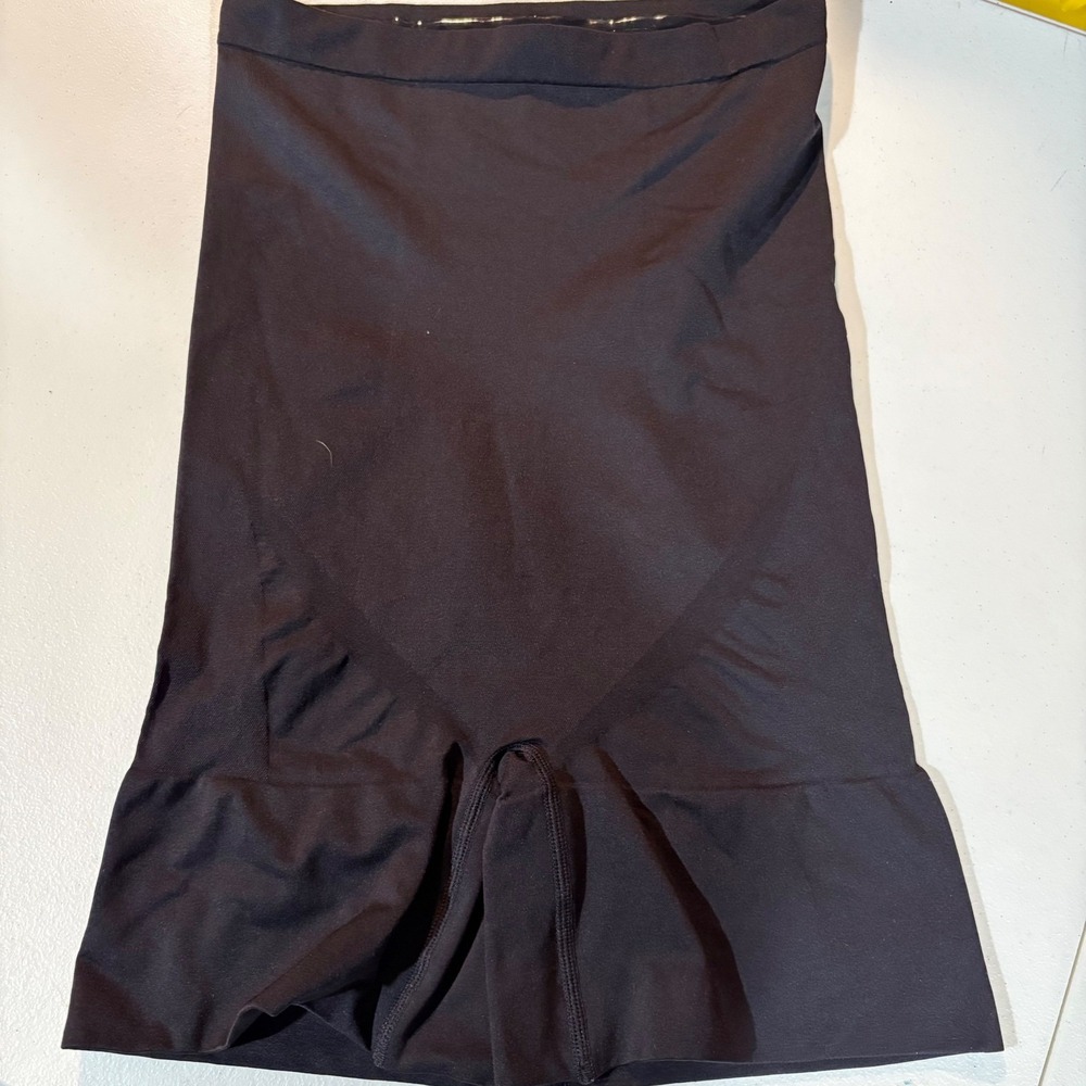 Jockey Womens XL Black High Waist Tummy Control Booty Lift Shapewear Shorts